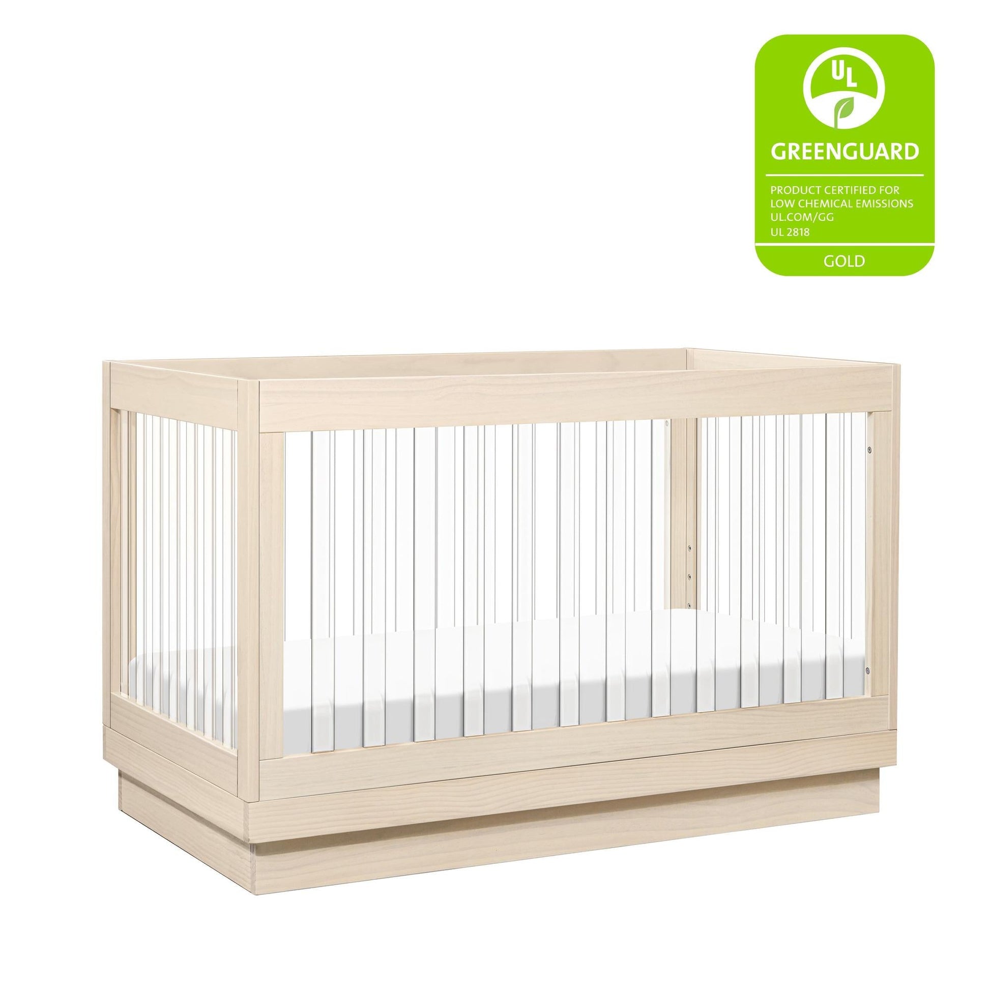 BabylettoBabyletto Harlow Acrylic 3-in-1 Convertible Crib with Toddler Bed Conversion KitBabysupermarket