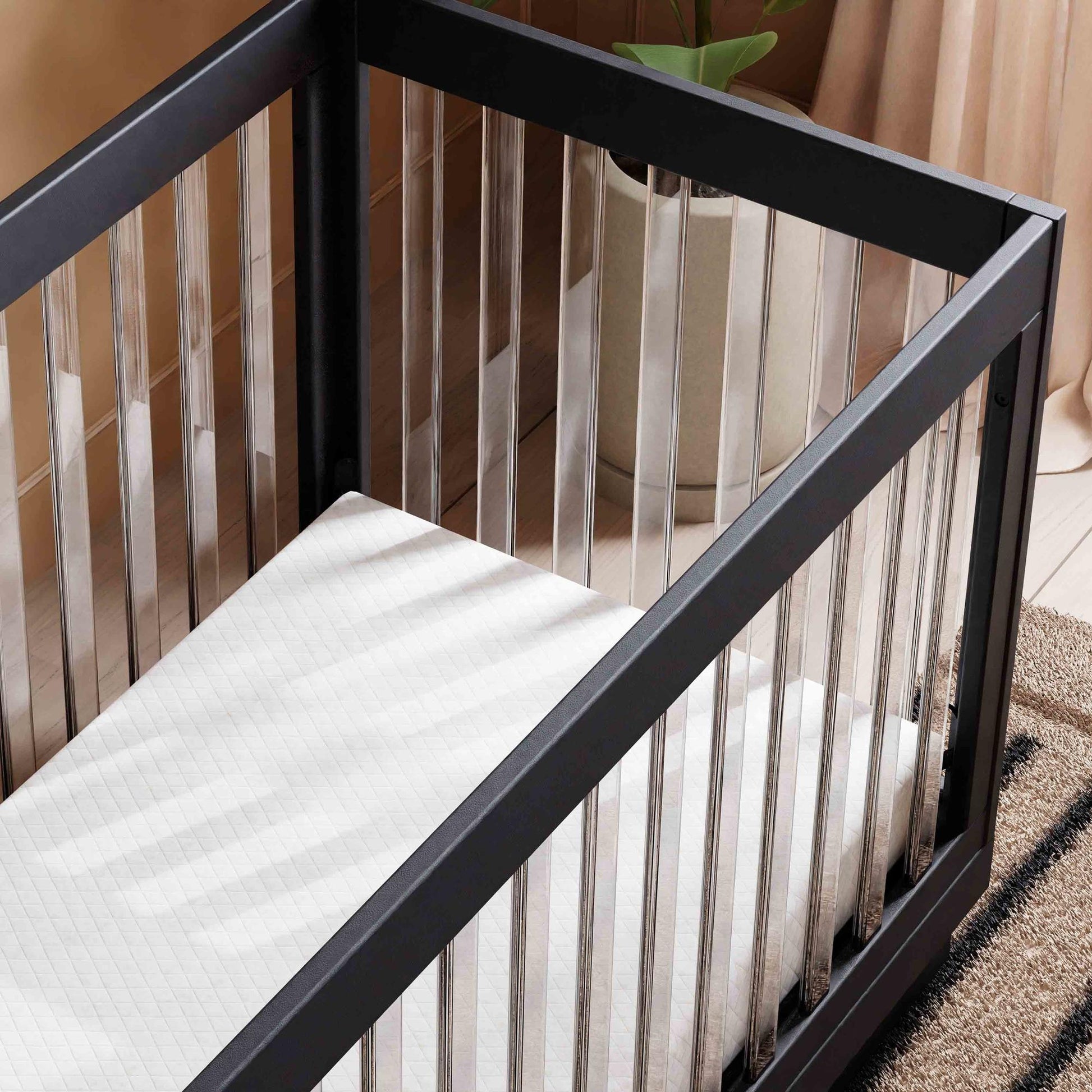BabylettoBabyletto Harlow Acrylic 3-in-1 Convertible Crib with Toddler Bed Conversion KitBabysupermarket