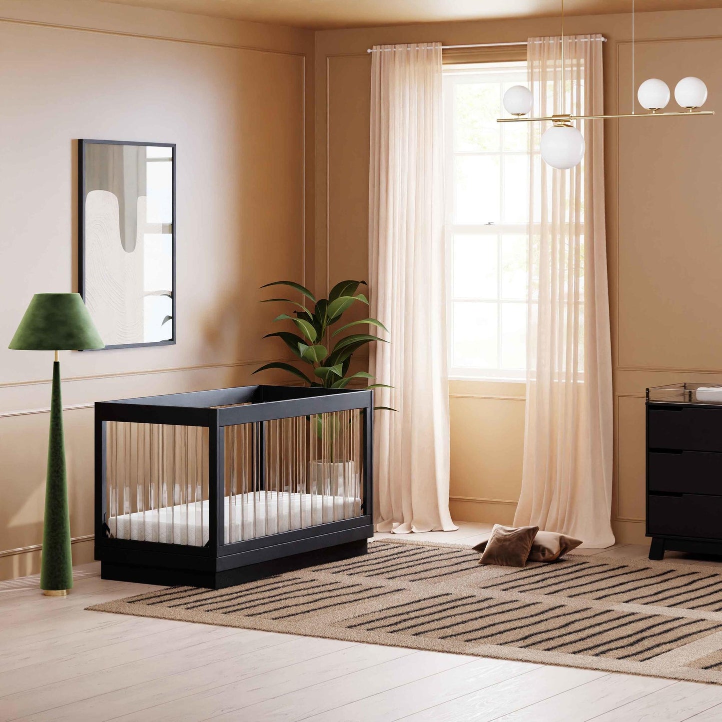 BabylettoBabyletto Harlow Acrylic 3-in-1 Convertible Crib with Toddler Bed Conversion KitBabysupermarket