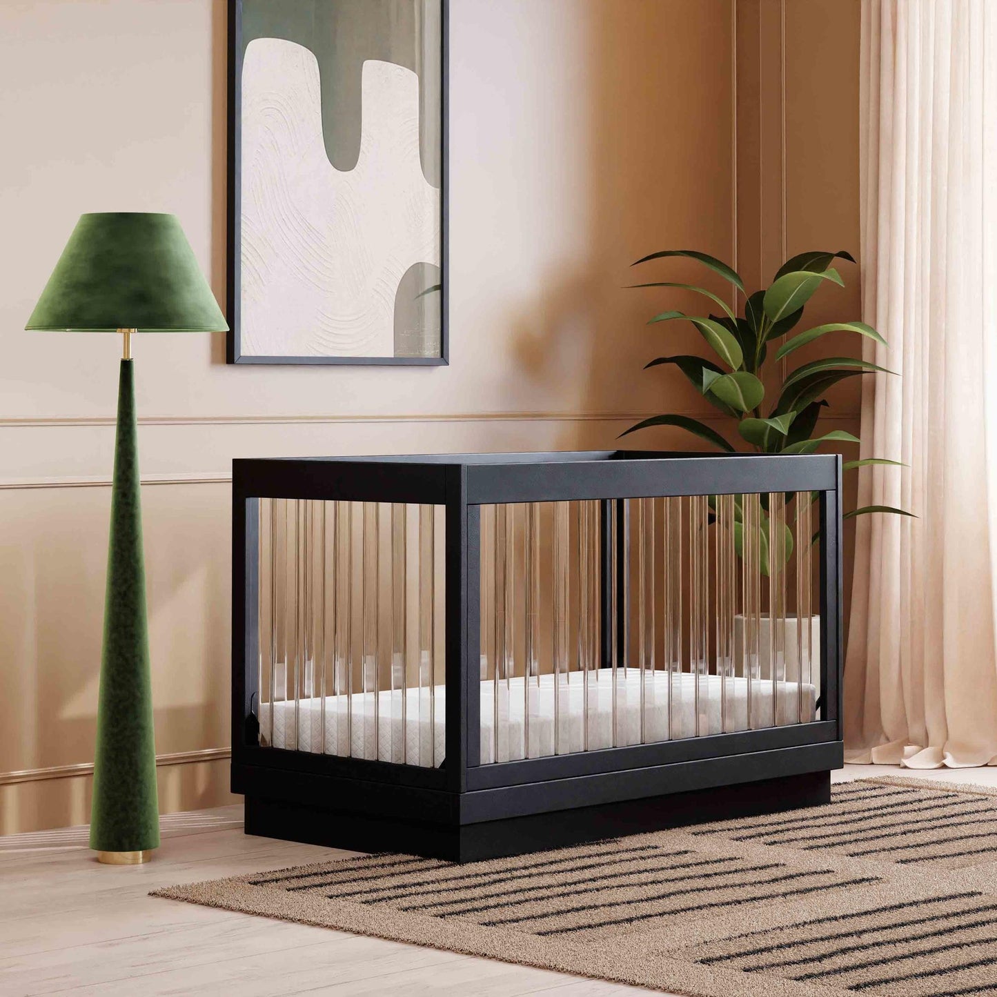 BabylettoBabyletto Harlow Acrylic 3-in-1 Convertible Crib with Toddler Bed Conversion KitBabysupermarket