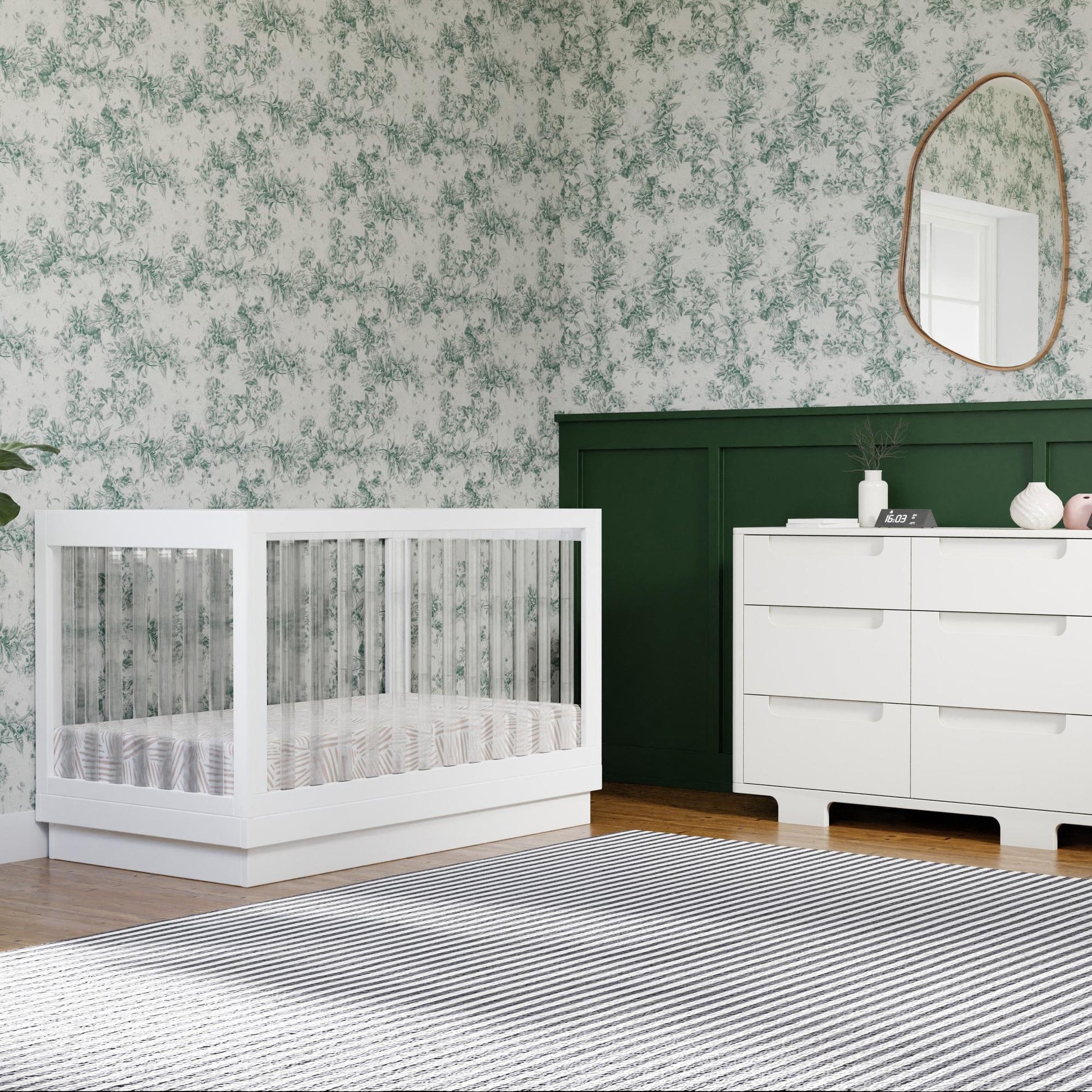 BabylettoBabyletto Harlow Acrylic 3-in-1 Convertible Crib with Toddler Bed Conversion KitBabysupermarket