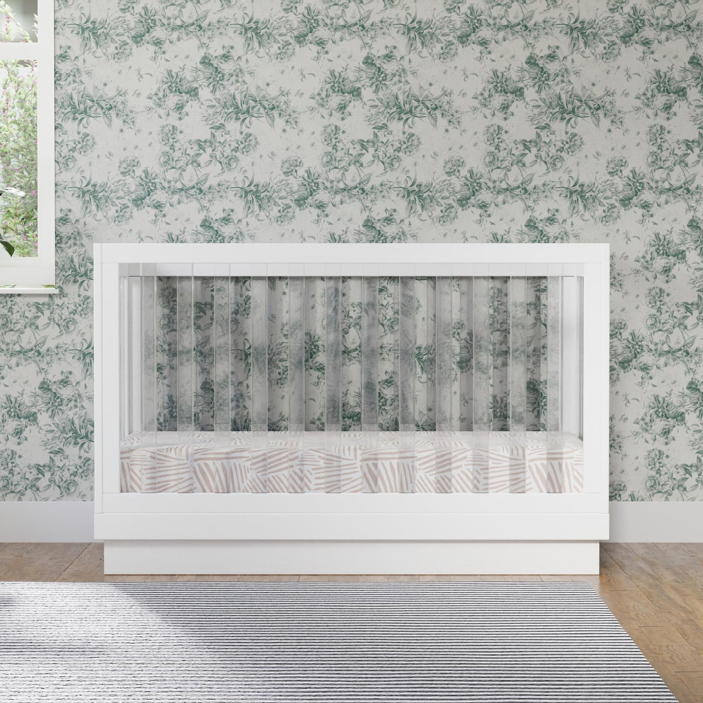 BabylettoBabyletto Harlow Acrylic 3-in-1 Convertible Crib with Toddler Bed Conversion KitBabysupermarket