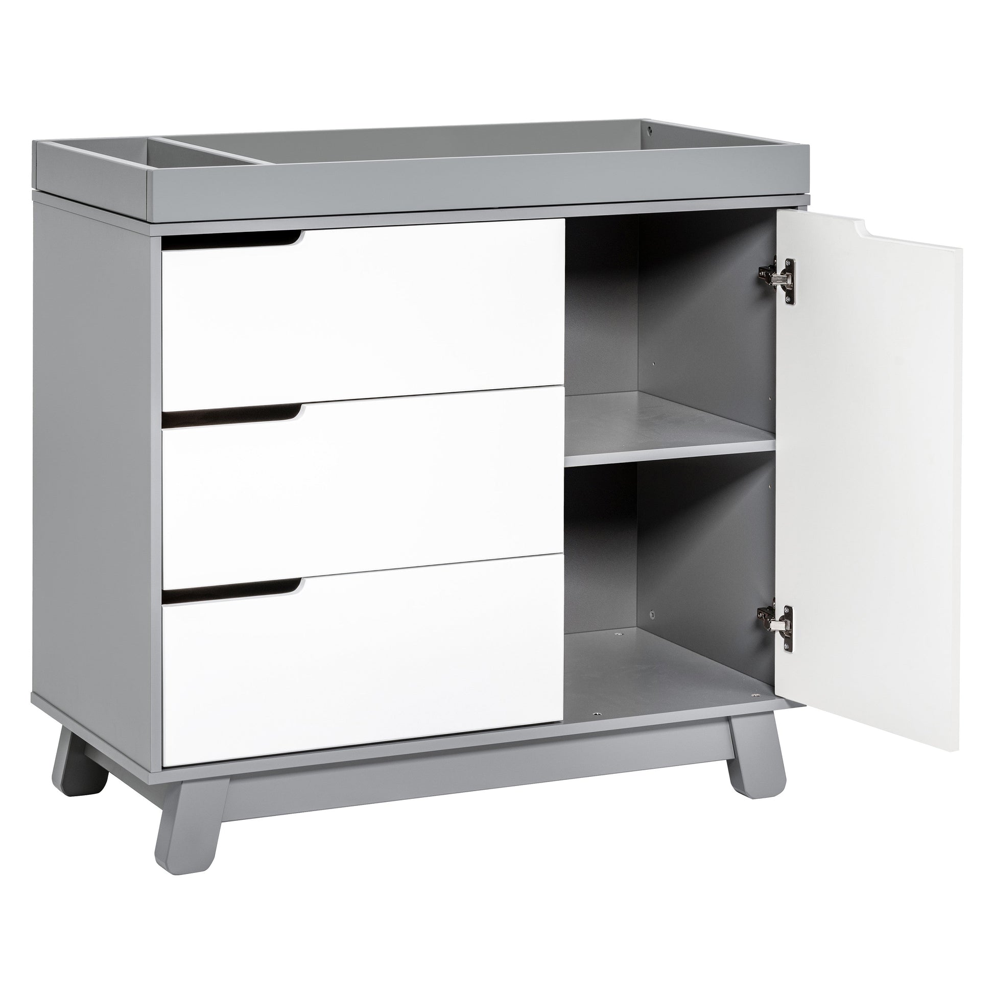 Babyletto Dressers Grey / White Babyletto Hudson 3-Drawer Changer Dresser with Removable Changing Tray