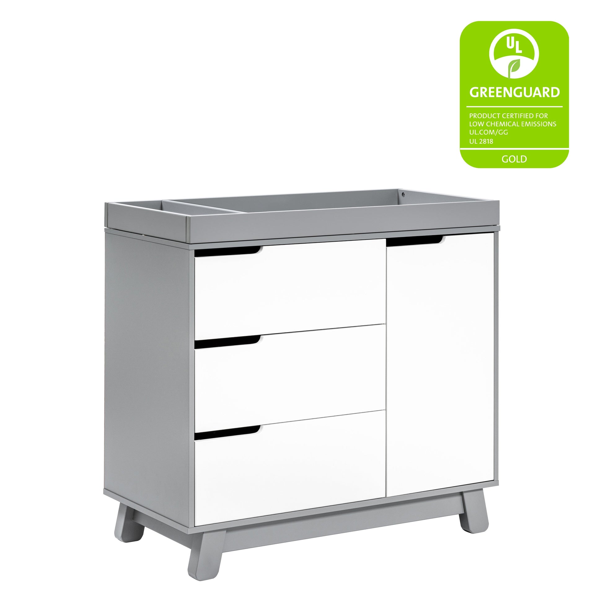 Babyletto Dressers Grey / White Babyletto Hudson 3-Drawer Changer Dresser with Removable Changing Tray