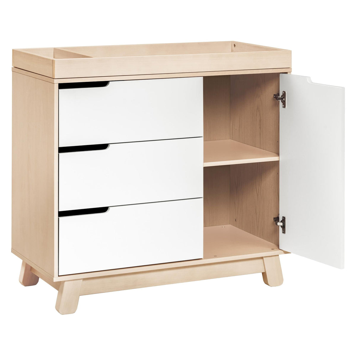 Babyletto Dressers Washed Natural / White Babyletto Hudson 3-Drawer Changer Dresser with Removable Changing Tray