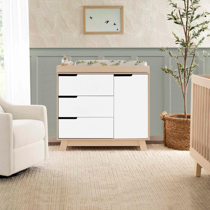 Babyletto Dressers Washed Natural / White Babyletto Hudson 3-Drawer Changer Dresser with Removable Changing Tray