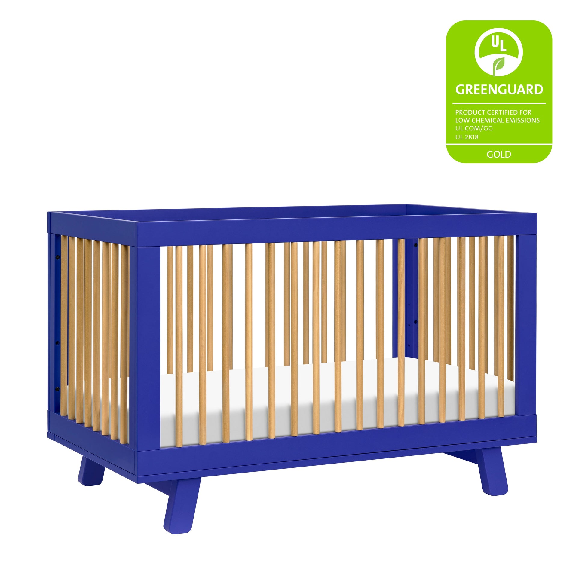 Babyletto Cribs Washed Natural Babyletto Hudson 3-in-1 Convertible Crib with Toddler Bed Conversion Kit