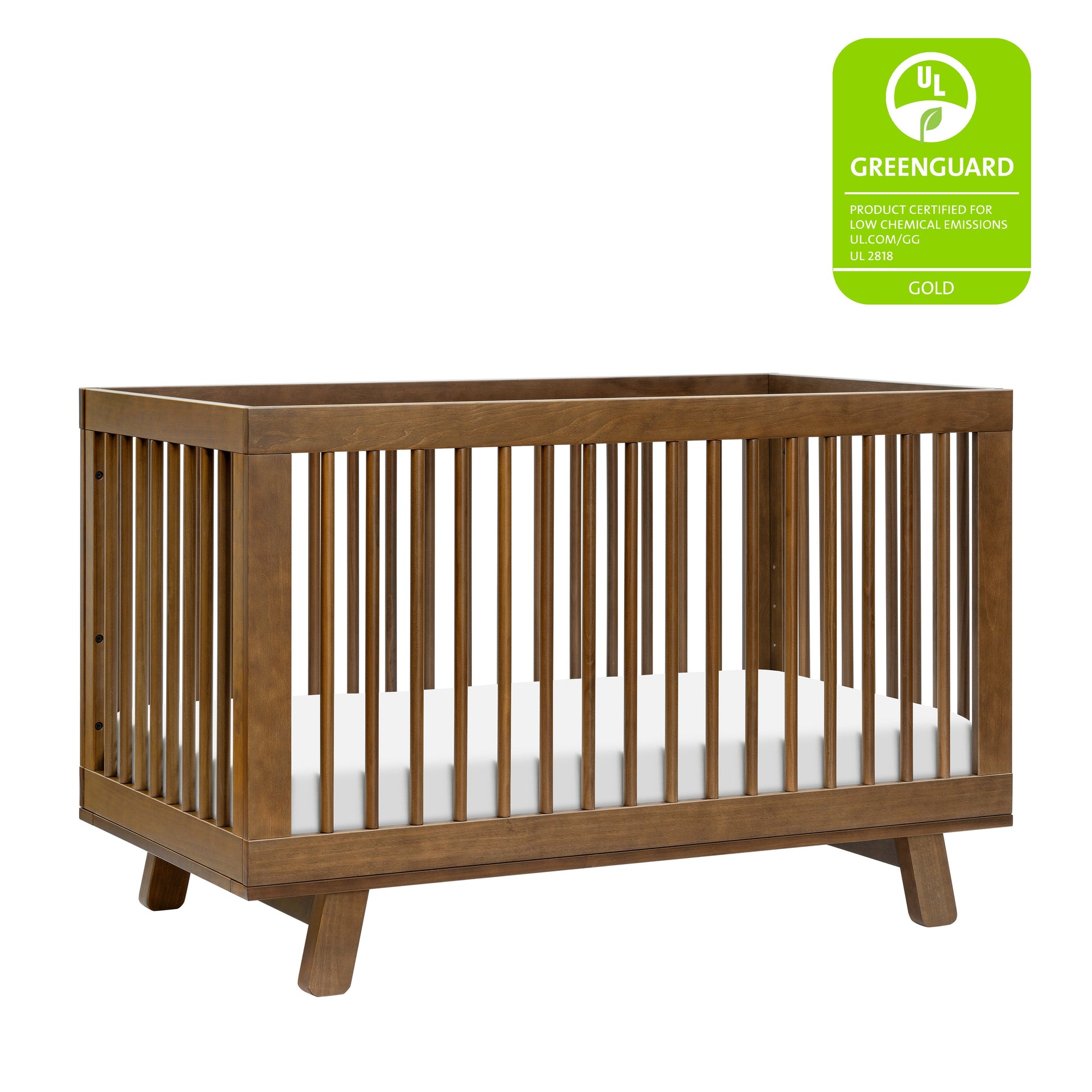 Babyletto Cribs Washed Natural Babyletto Hudson 3-in-1 Convertible Crib with Toddler Bed Conversion Kit