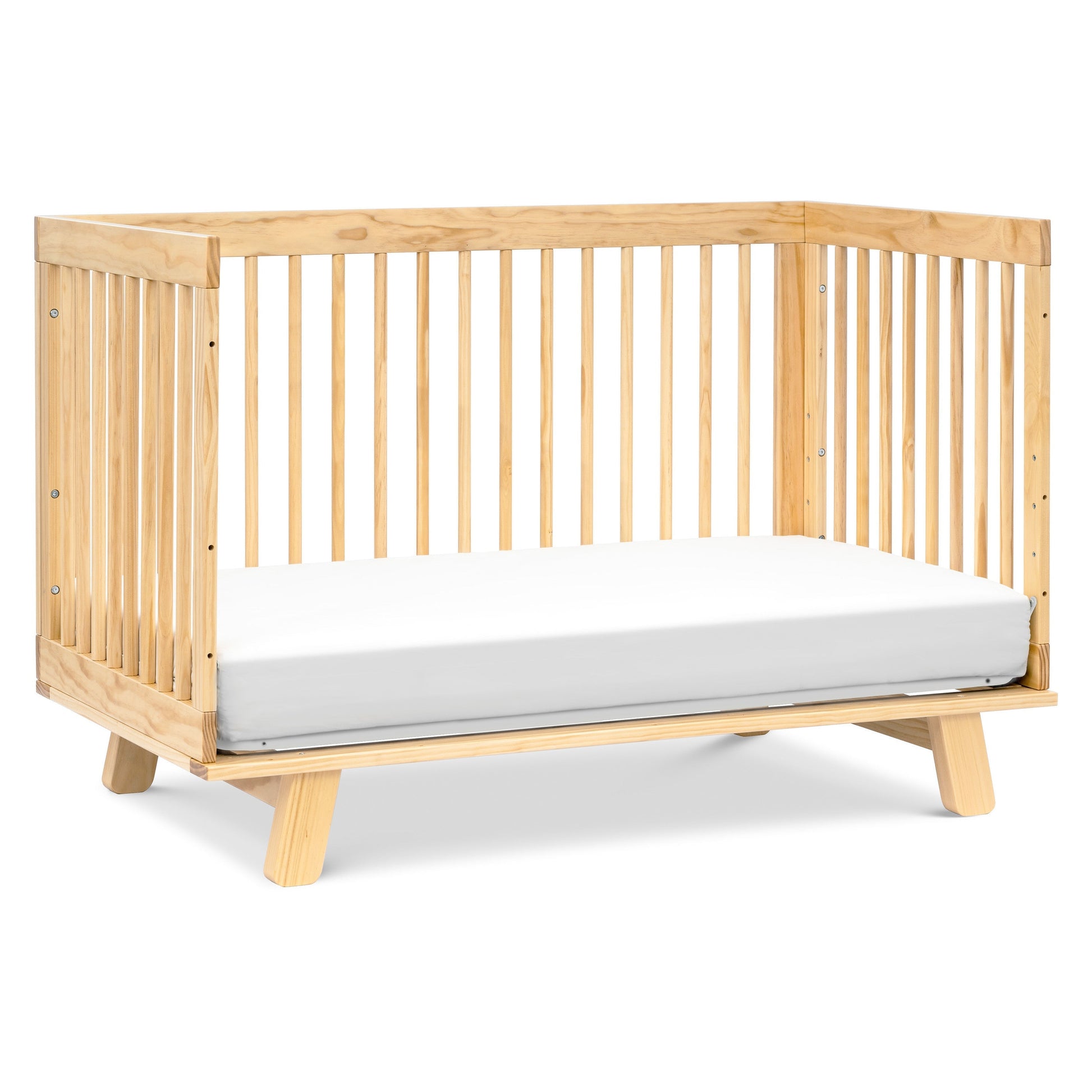 Babyletto Cribs Washed Natural Babyletto Hudson 3-in-1 Convertible Crib with Toddler Bed Conversion Kit
