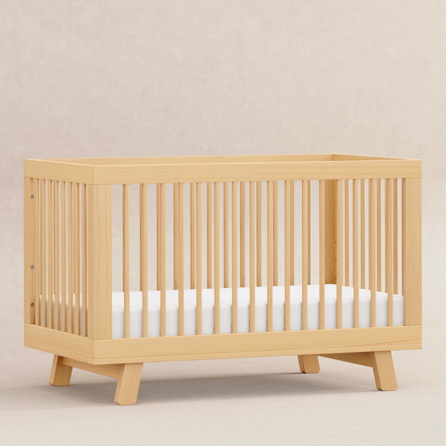 Babyletto Cribs Washed Natural Babyletto Hudson 3-in-1 Convertible Crib with Toddler Bed Conversion Kit