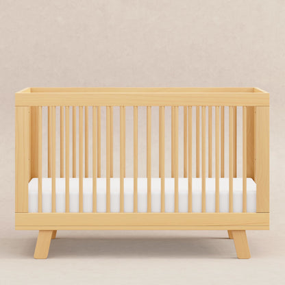 Babyletto Cribs Washed Natural Babyletto Hudson 3-in-1 Convertible Crib with Toddler Bed Conversion Kit