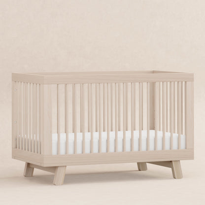 Babyletto Cribs Washed Natural Babyletto Hudson 3-in-1 Convertible Crib with Toddler Bed Conversion Kit