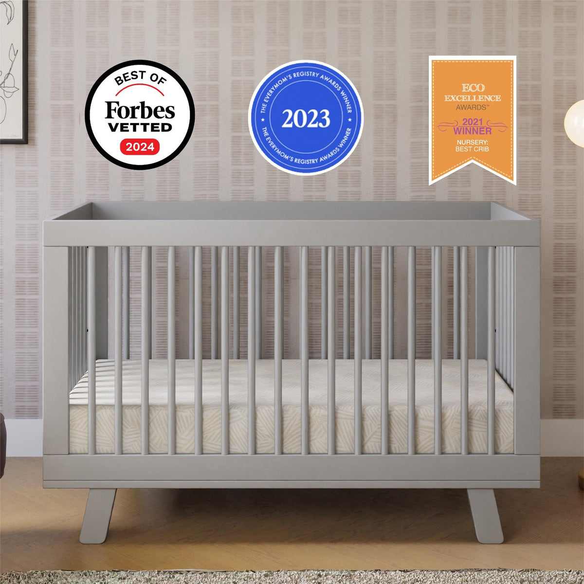 BabylettoBabyletto Hudson 3-in-1 Convertible Crib with Toddler Bed Conversion KitBabysupermarket