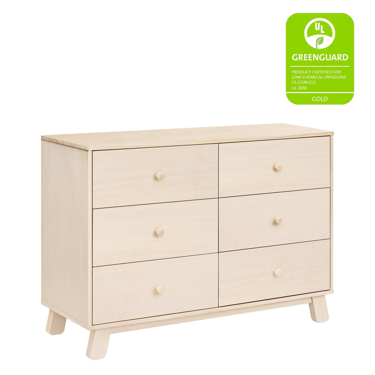 Babyletto Dressers Babyletto Hudson Modern 6-Drawer Double Dresser