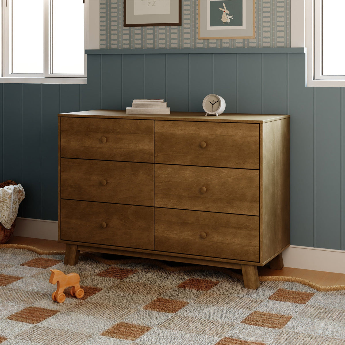Babyletto Dressers Babyletto Hudson Modern 6-Drawer Double Dresser