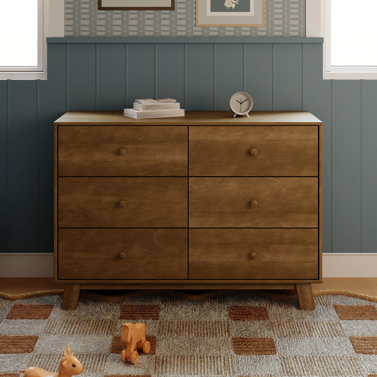 Babyletto Dressers Babyletto Hudson Modern 6-Drawer Double Dresser