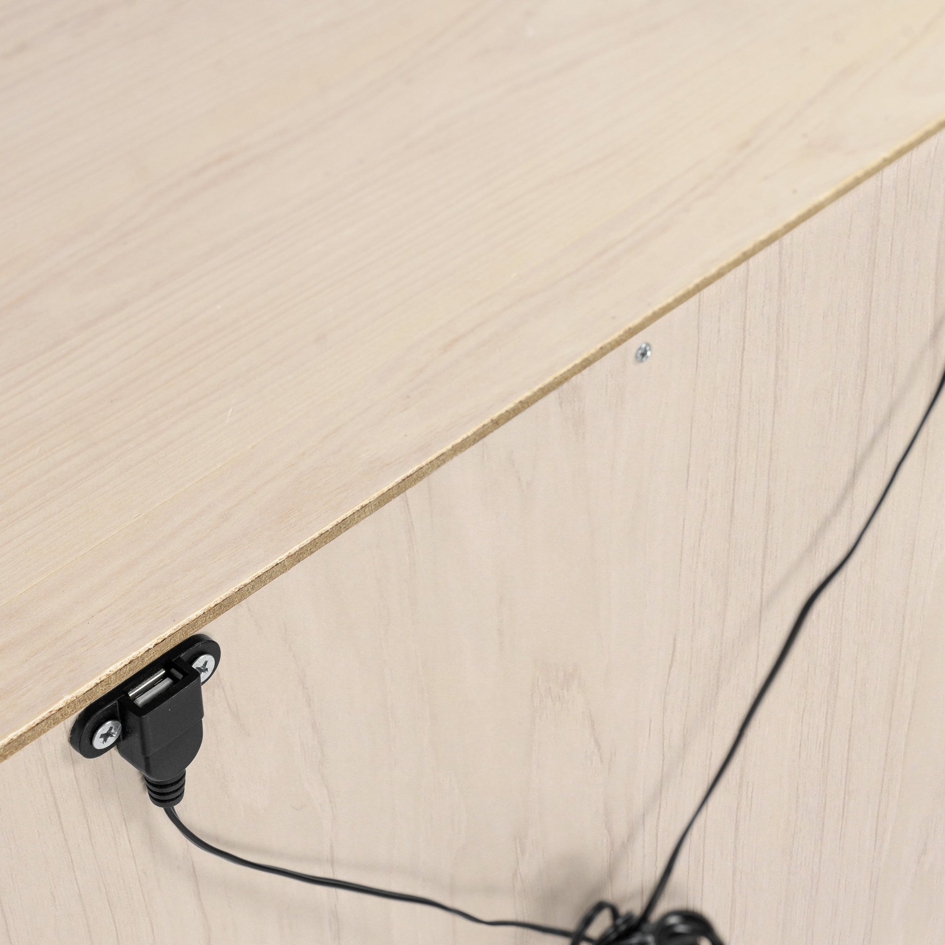 Babyletto Nightstands Washed Natural / White Babyletto Hudson Nightstand with USB Port