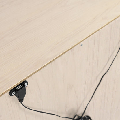 Babyletto Nightstands Washed Natural / White Babyletto Hudson Nightstand with USB Port