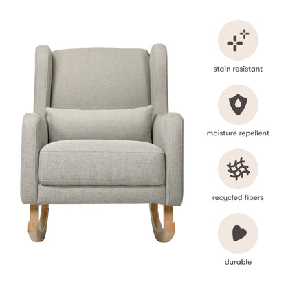 Babyletto Gliders & Rockers Performance Dijon Eco-Twill Babyletto Kai Rocker in Eco-Performance Fabric | Water Repellent & Stain Resistant