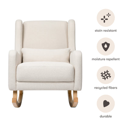 Babyletto Gliders & Rockers Performance Dijon Eco-Twill Babyletto Kai Rocker in Eco-Performance Fabric | Water Repellent & Stain Resistant