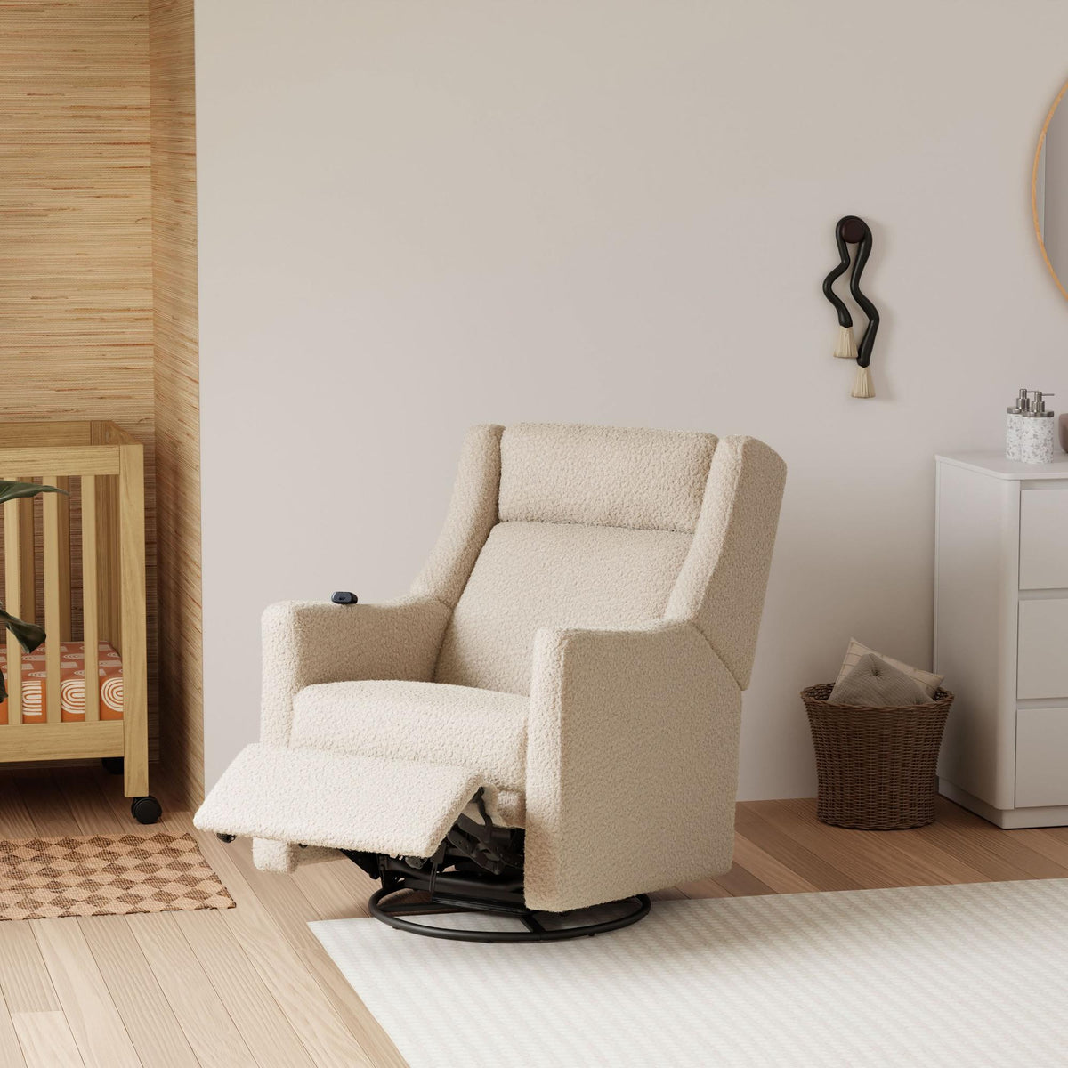 BabylettoBabyletto Kiwi Deluxe Power Recliner & Swivel Glider with Heat and MassageBabysupermarket