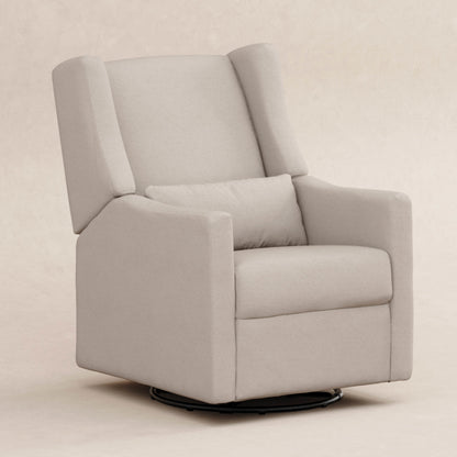 Babyletto Glider Performance Cream Eco-Weave Babyletto Kiwi Electronic Recliner and Swivel Glider with USB port