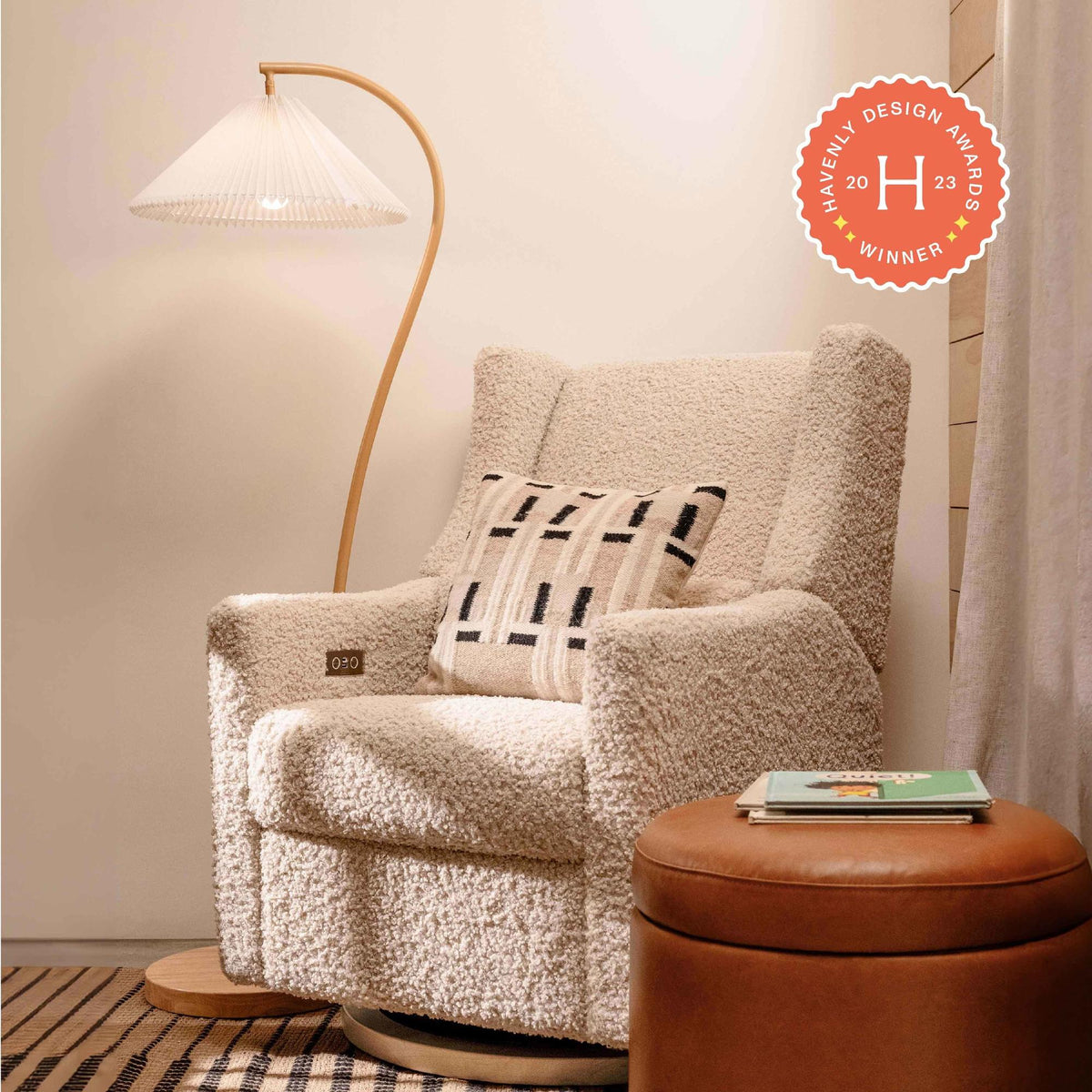 Babyletto Glider Babyletto Kiwi Electronic Recliner and Swivel Glider with USB port