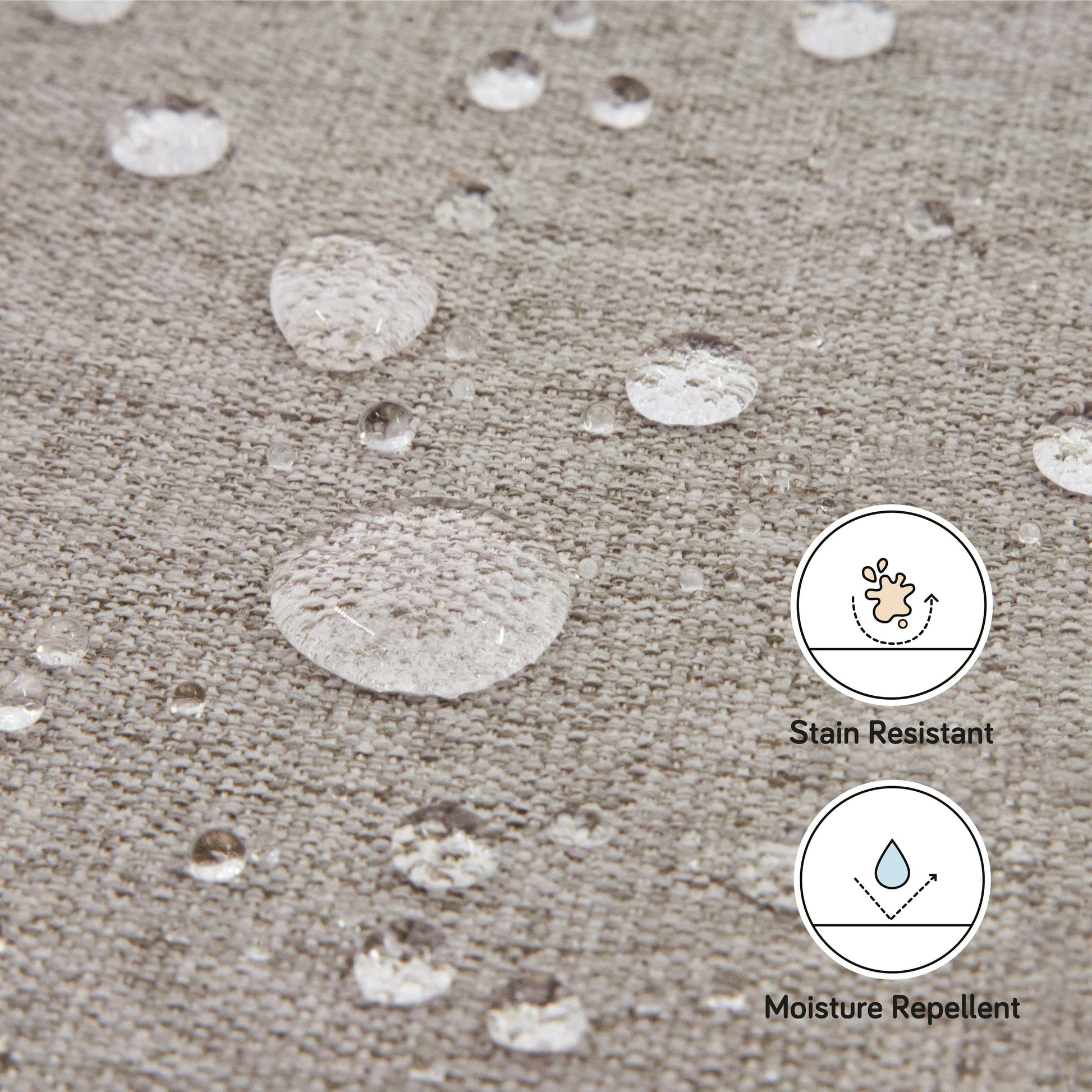 Babyletto Ottomans Performance Grey Eco-Weave with Light Wood Base Babyletto Kiwi Gliding Ottoman