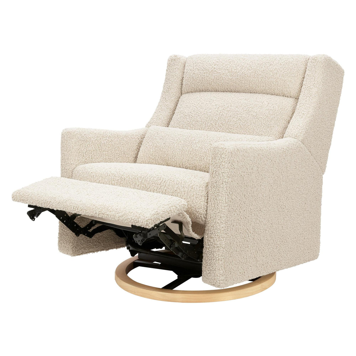Babyletto Gliders & Rockers Babyletto Kiwi Plus Chair and a Half Power Recliner & Swivel Glider with Power Adjustable Headrest and USB Port