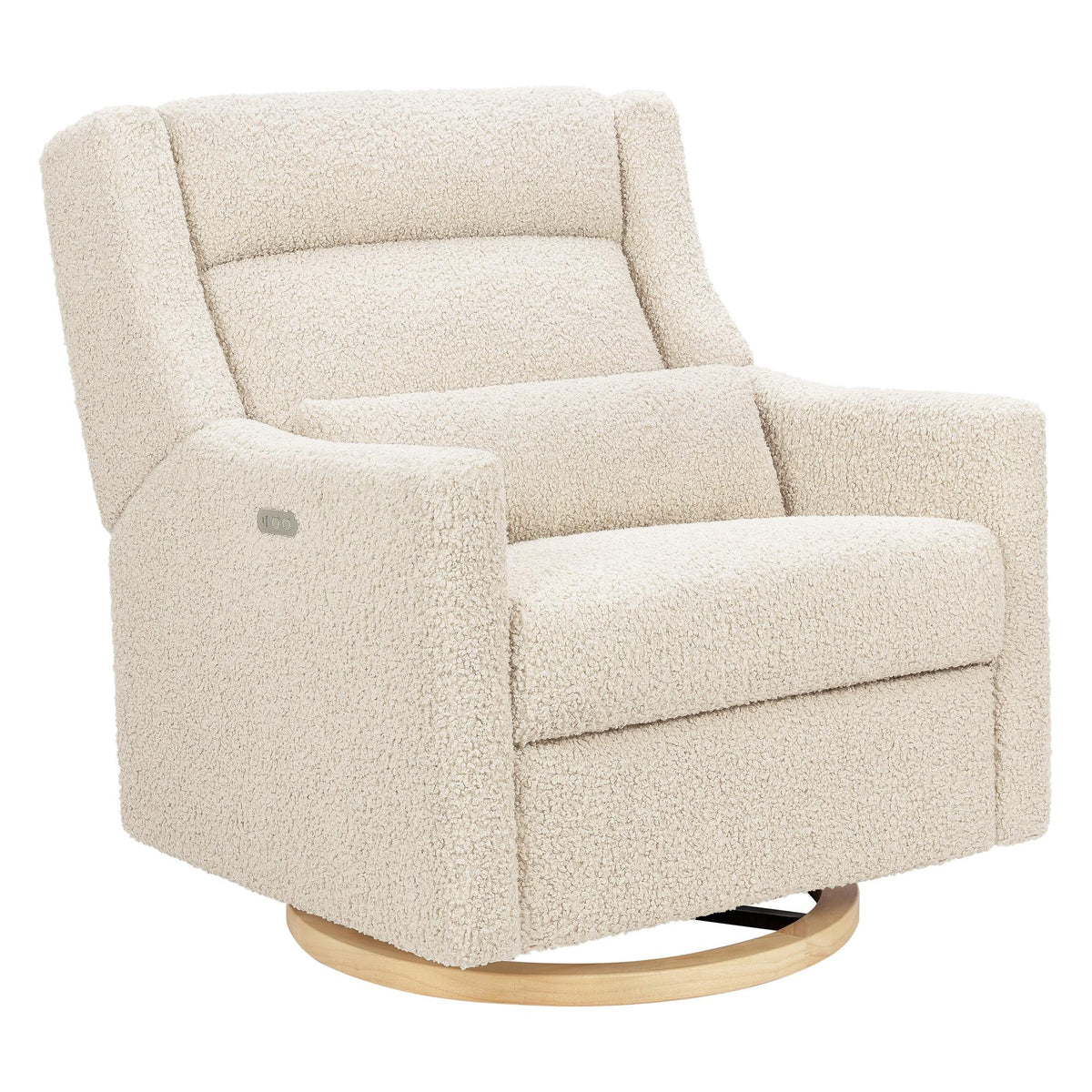 Babyletto Gliders & Rockers Babyletto Kiwi Plus Chair and a Half Power Recliner & Swivel Glider with Power Adjustable Headrest and USB Port
