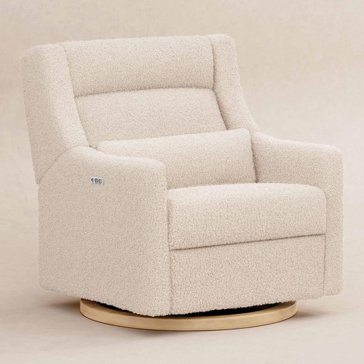 Babyletto Gliders & Rockers Babyletto Kiwi Plus Chair and a Half Power Recliner & Swivel Glider with Power Adjustable Headrest and USB Port