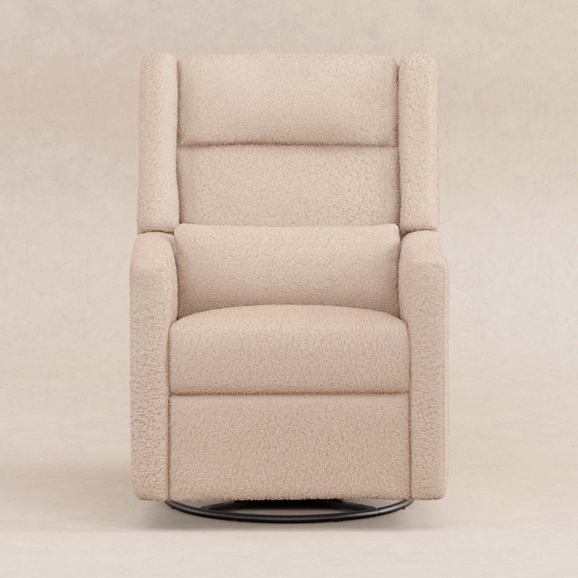 Babyletto Gliders & Rockers Performance Cream Eco-Weave Babyletto Kiwi Plus Power Recliner and Swivel Glider with Power Adjustable Headrest and USB Port