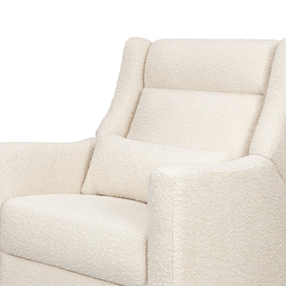 Babyletto Gliders & Rockers Performance Cream Eco-Weave Babyletto Kiwi Plus Power Recliner and Swivel Glider with Power Adjustable Headrest and USB Port