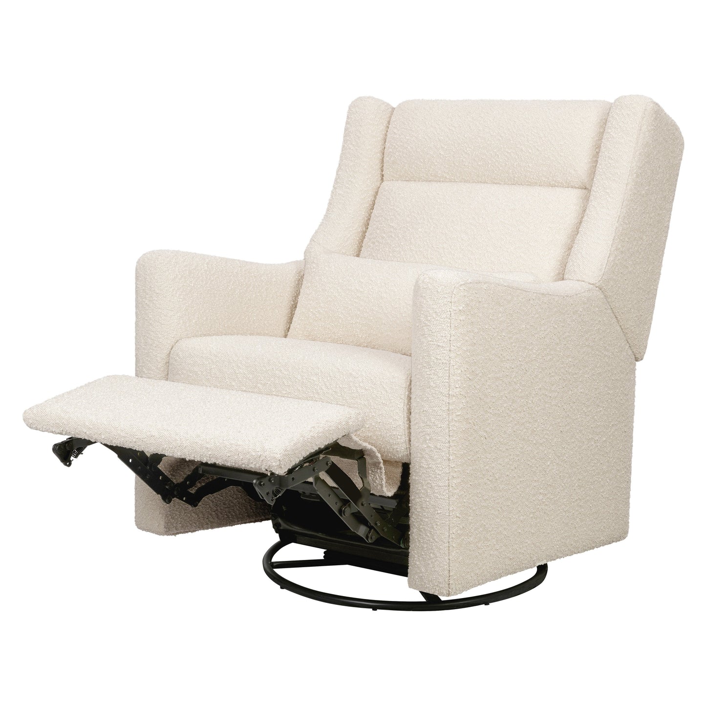 Babyletto Gliders & Rockers Performance Cream Eco-Weave Babyletto Kiwi Plus Power Recliner and Swivel Glider with Power Adjustable Headrest and USB Port
