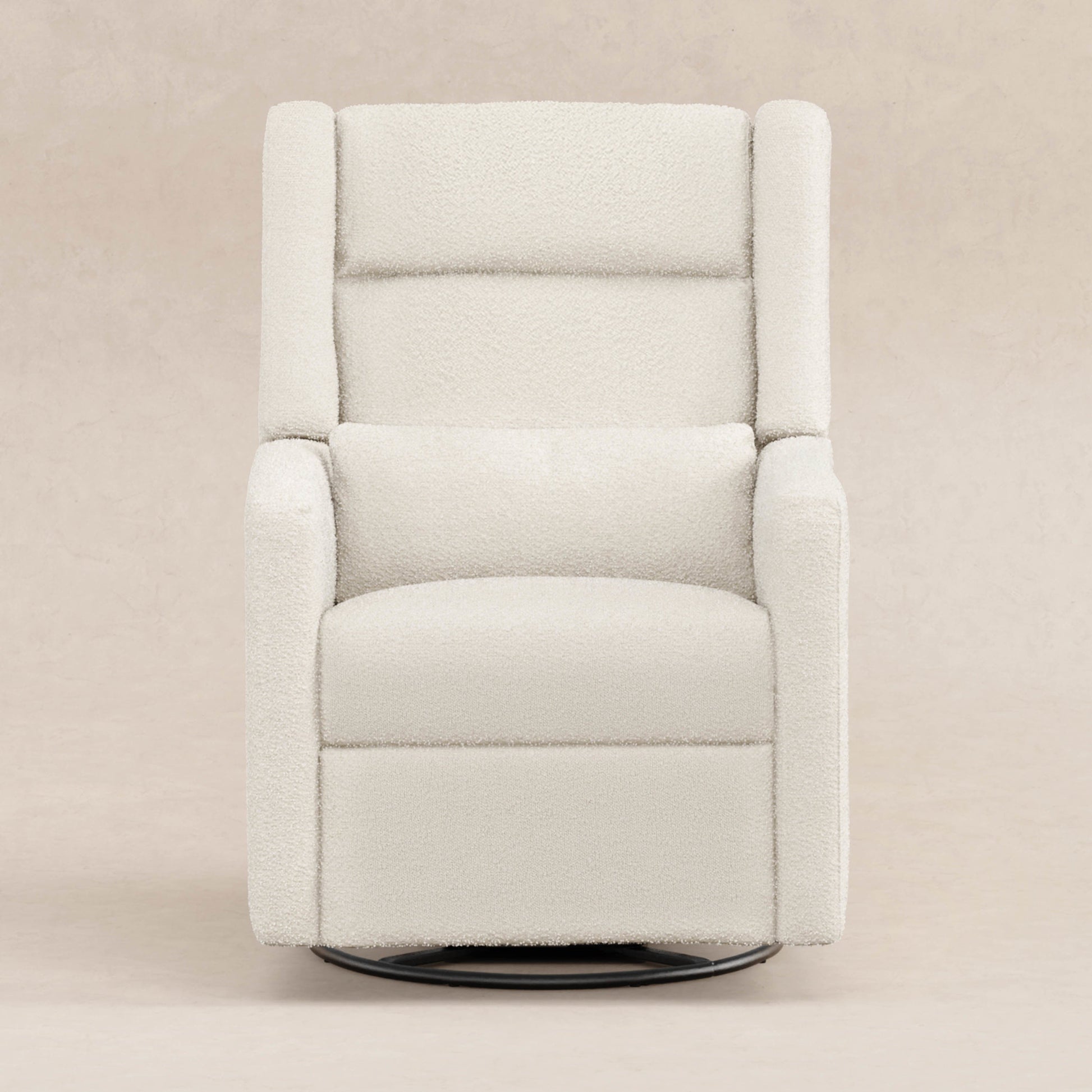 Babyletto Gliders & Rockers Performance Cream Eco-Weave Babyletto Kiwi Plus Power Recliner and Swivel Glider with Power Adjustable Headrest and USB Port