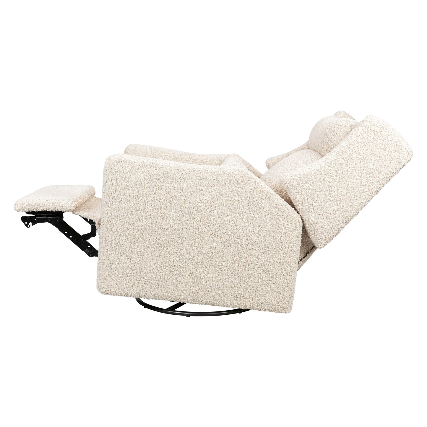 Babyletto Gliders & Rockers Performance Cream Eco-Weave Babyletto Kiwi Plus Power Recliner and Swivel Glider with Power Adjustable Headrest and USB Port