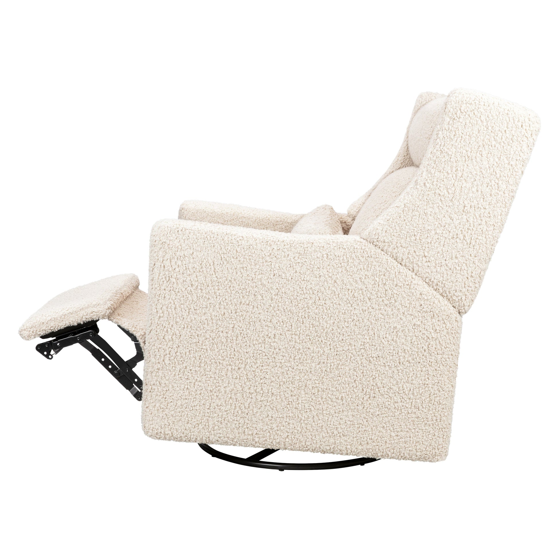 Babyletto Gliders & Rockers Performance Cream Eco-Weave Babyletto Kiwi Plus Power Recliner and Swivel Glider with Power Adjustable Headrest and USB Port