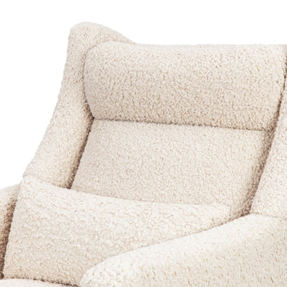 Babyletto Gliders & Rockers Performance Cream Eco-Weave Babyletto Kiwi Plus Power Recliner and Swivel Glider with Power Adjustable Headrest and USB Port