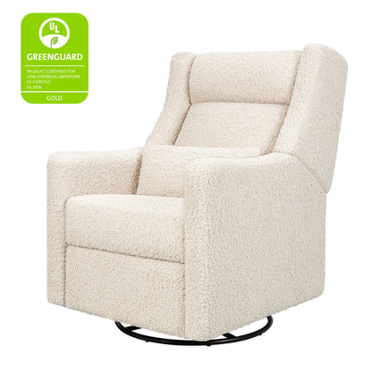Babyletto Gliders & Rockers Performance Cream Eco-Weave Babyletto Kiwi Plus Power Recliner and Swivel Glider with Power Adjustable Headrest and USB Port