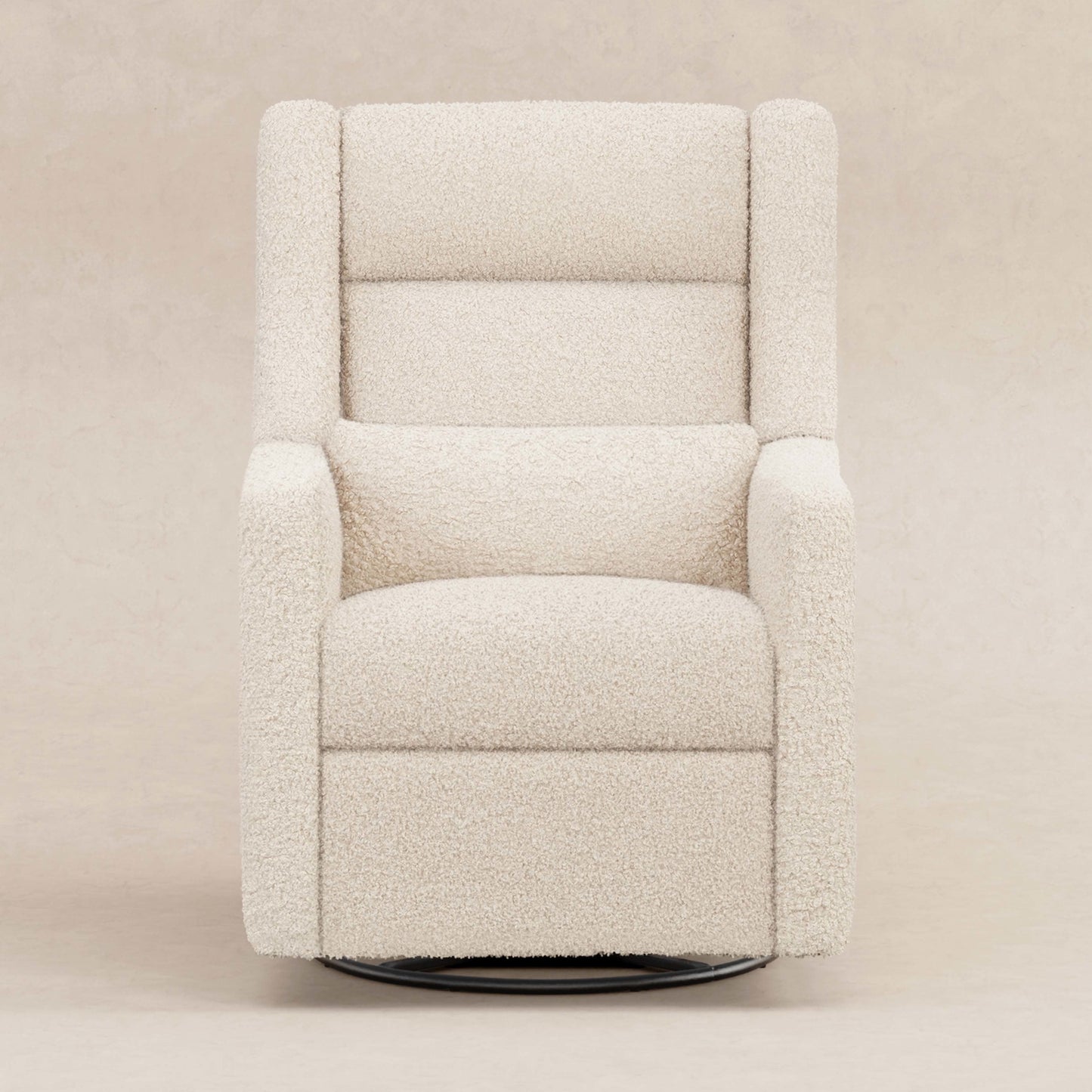 Babyletto Gliders & Rockers Performance Cream Eco-Weave Babyletto Kiwi Plus Power Recliner and Swivel Glider with Power Adjustable Headrest and USB Port