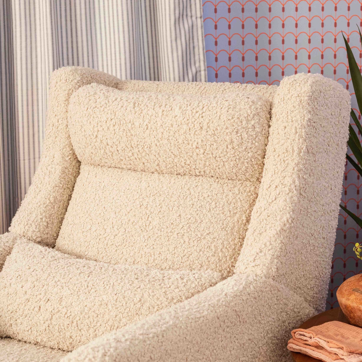 Babyletto Gliders & Rockers Performance Cream Eco-Weave Babyletto Kiwi Plus Power Recliner and Swivel Glider with Power Adjustable Headrest and USB Port