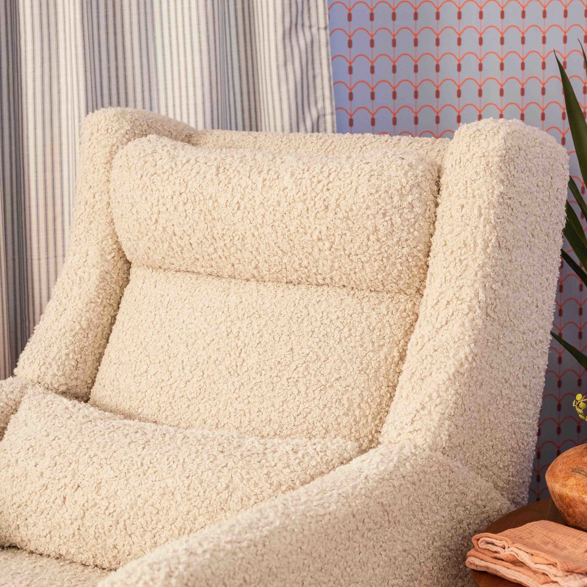 Babyletto Gliders & Rockers Performance Cream Eco-Weave Babyletto Kiwi Plus Power Recliner and Swivel Glider with Power Adjustable Headrest and USB Port