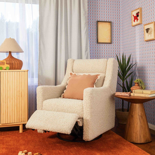 Babyletto Gliders & Rockers Babyletto Kiwi Plus Power Recliner and Swivel Glider with Power Adjustable Headrest and USB Port