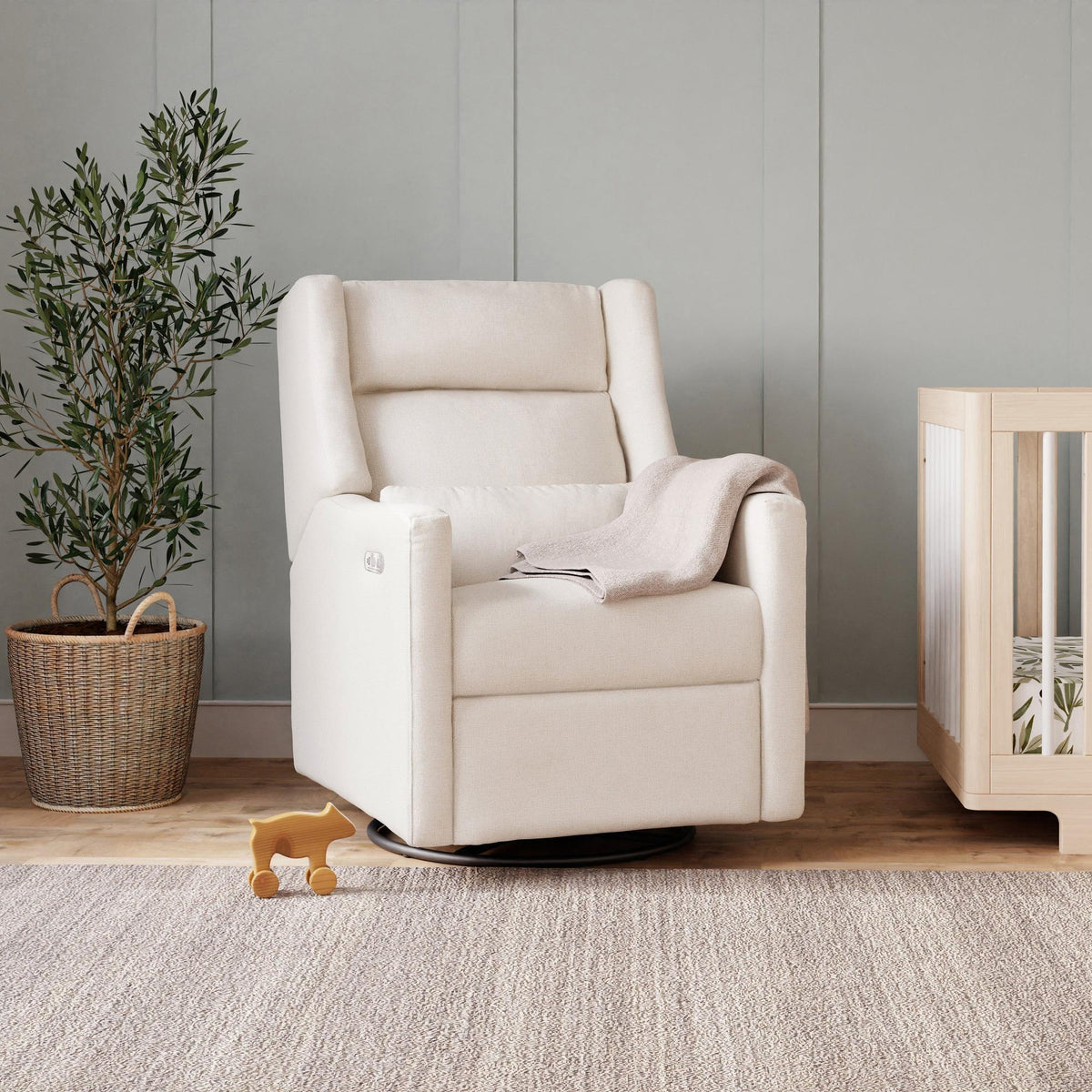 BabylettoBabyletto Kiwi Plus Power Recliner and Swivel Glider with Power Adjustable Headrest and USB PortBabysupermarket
