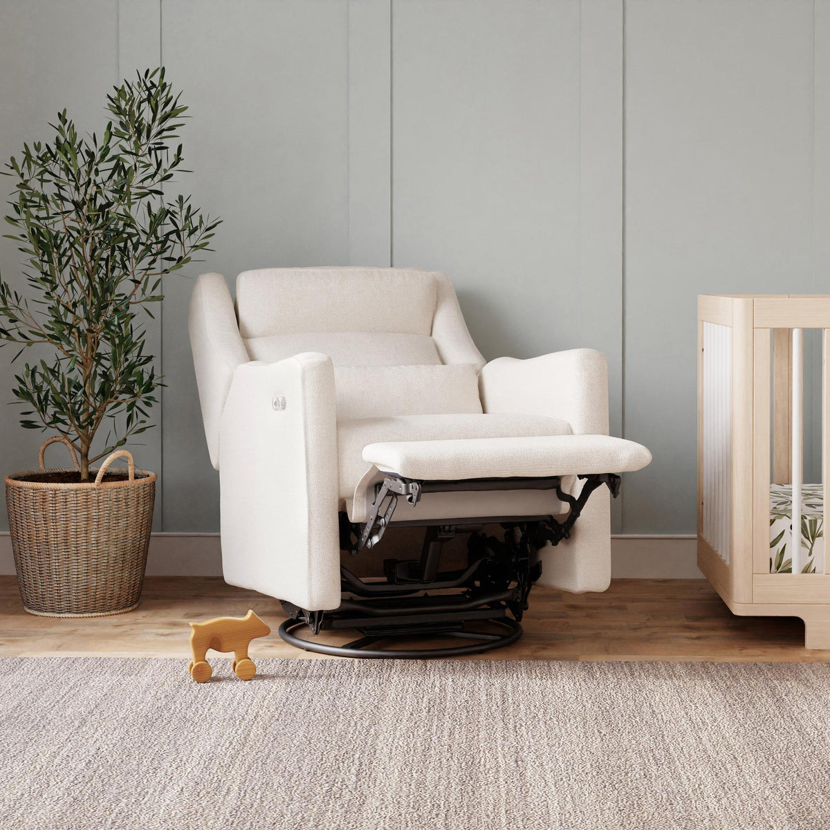 BabylettoBabyletto Kiwi Plus Power Recliner and Swivel Glider with Power Adjustable Headrest and USB PortBabysupermarket