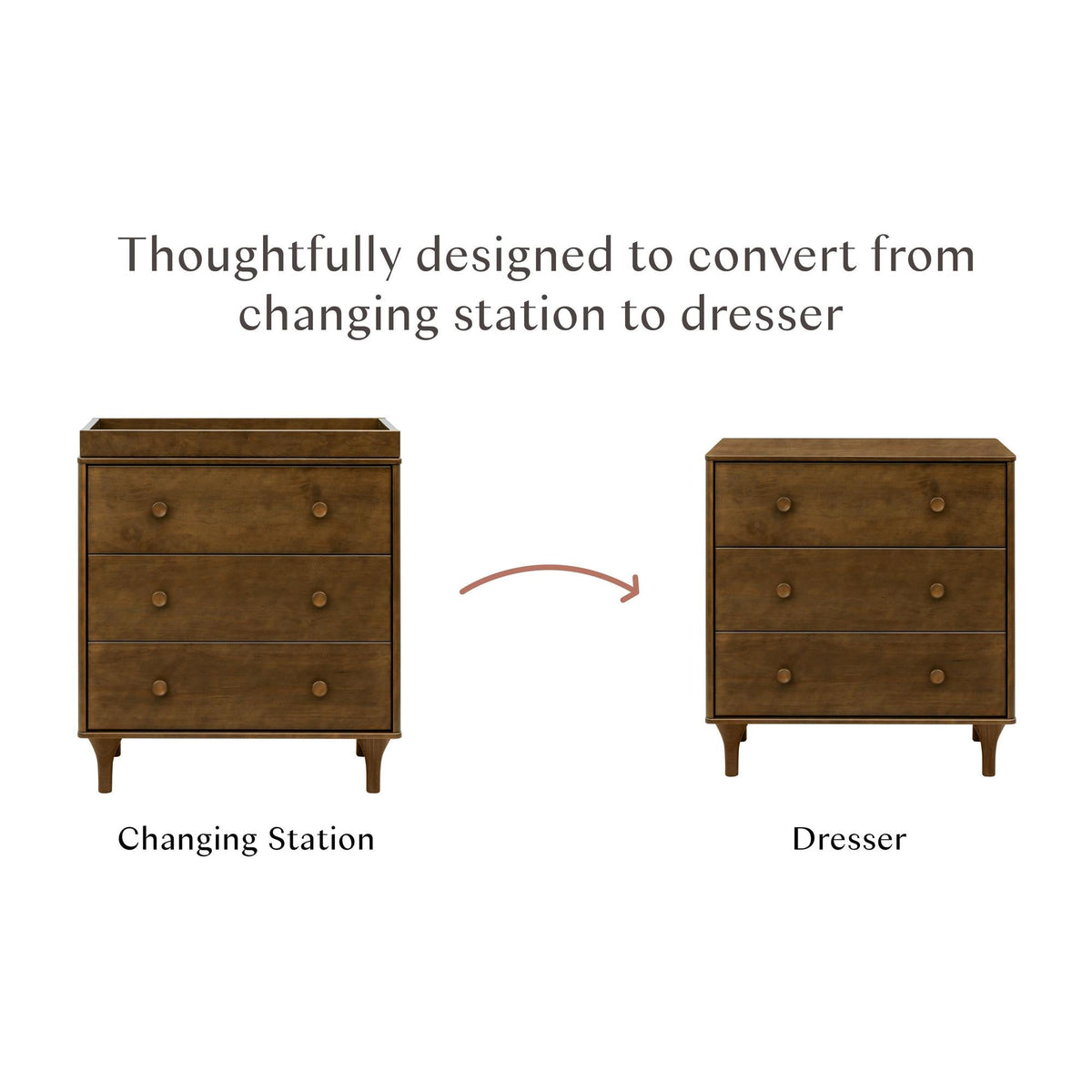 BabylettoBabyletto Lolly 3-Drawer Changer Dresser with Removable Changing TrayBabysupermarket