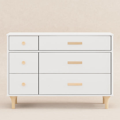 Babyletto Dressers White / Natural Babyletto Lolly 6-Drawer Double Dresser