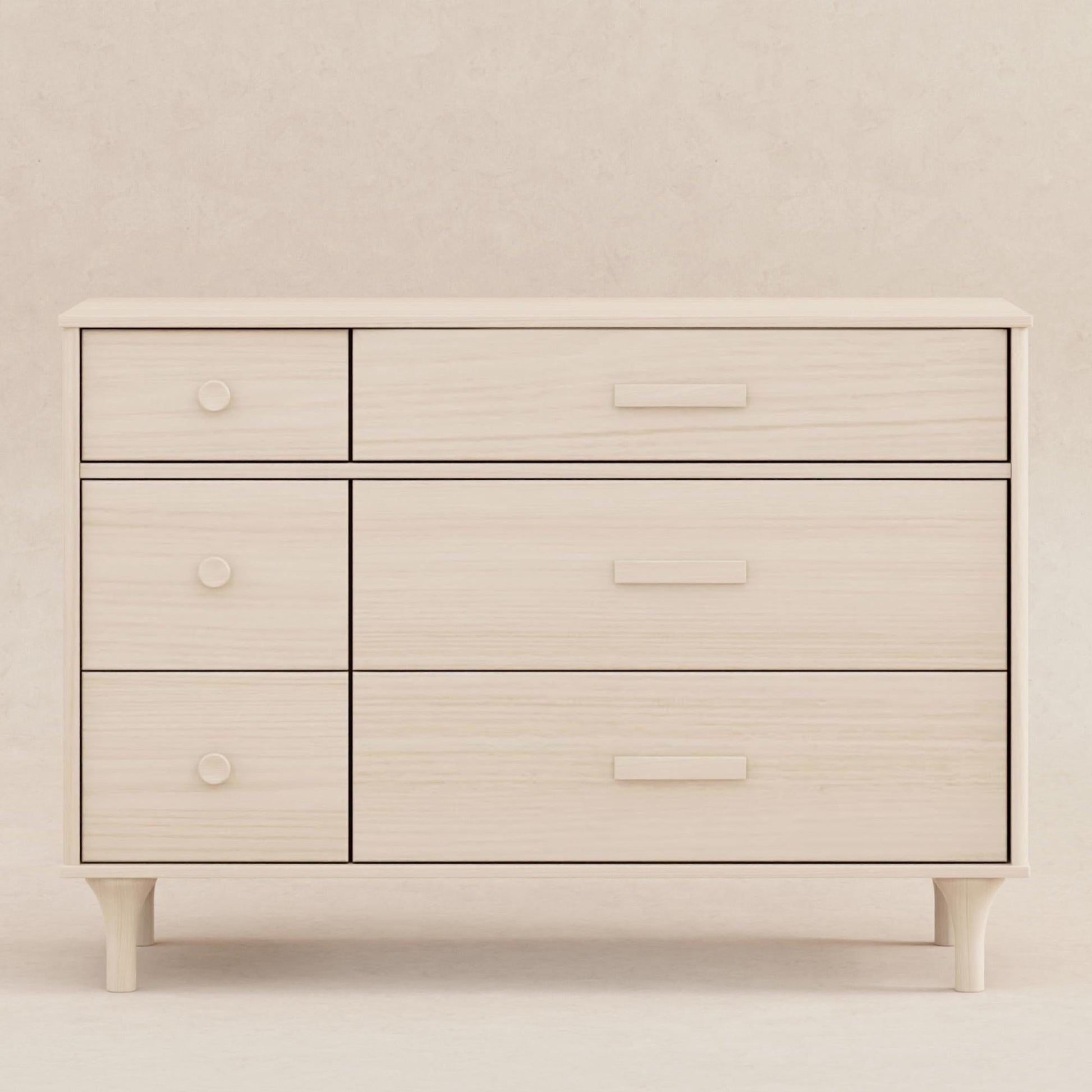 Babyletto Dressers Washed Natural Babyletto Lolly 6-Drawer Double Dresser