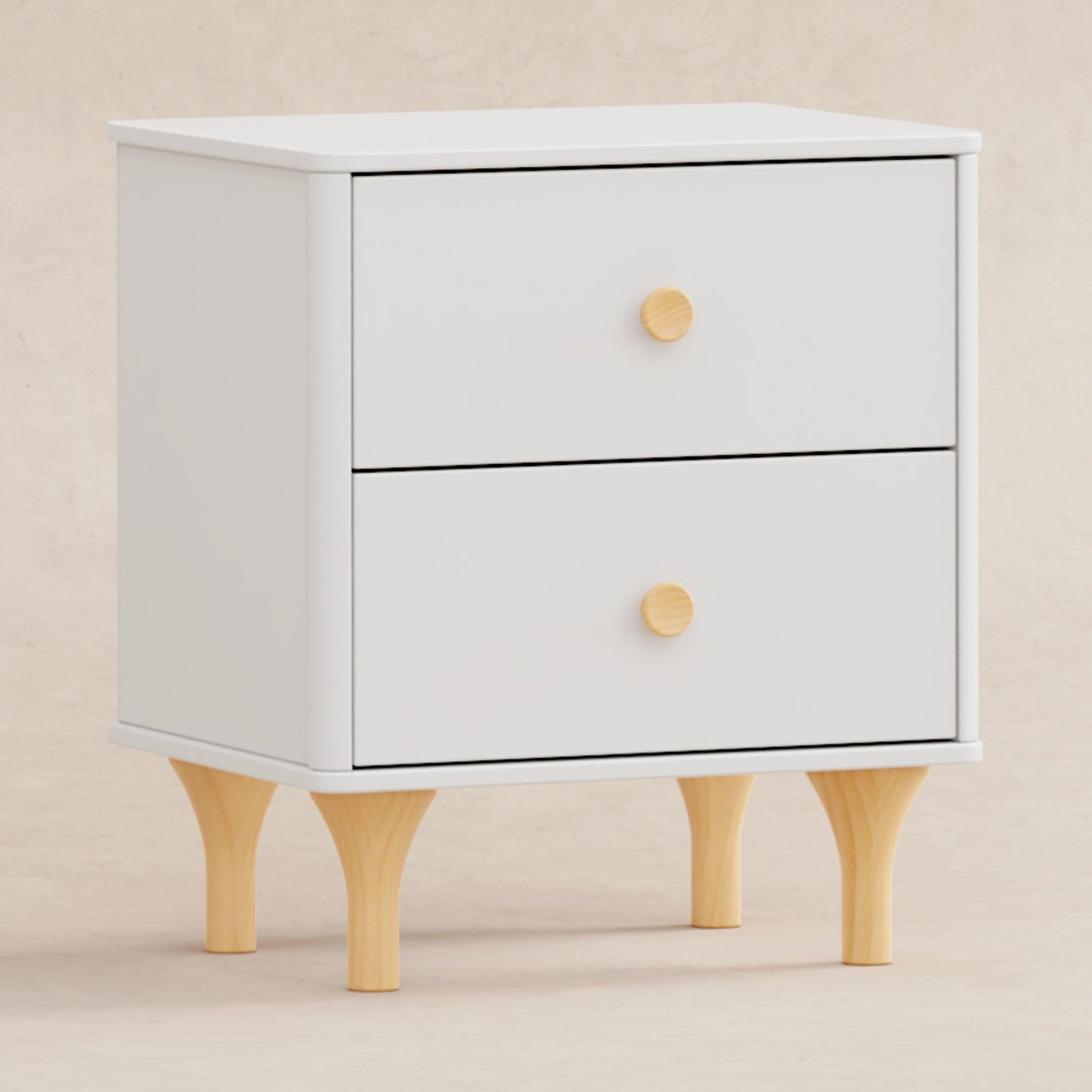 Babyletto Nightstands White / Natural Babyletto Lolly Nightstand with USB Port