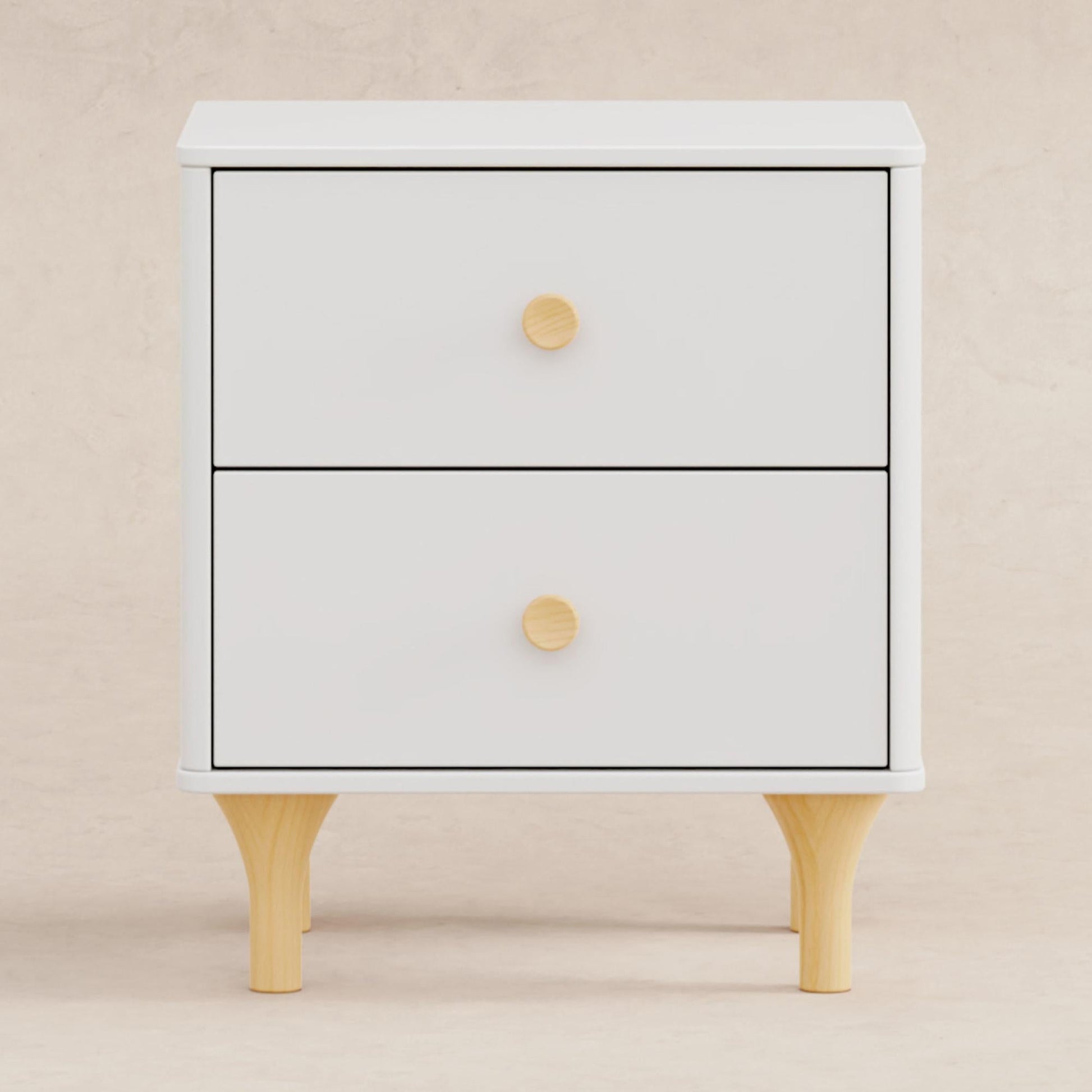 Babyletto Nightstands White / Natural Babyletto Lolly Nightstand with USB Port